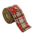 thumbnail image 1 of Clearance!aoksee Christmas Decorations, Christmas Decor Present Ribbon Rolls Christmas Wired Ribbons Christmas Ribbon Gift Wrapping Ribbon Christmas Crafts Wrapping Decoration Gift Ribbons, 1 of 7