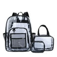 thumbnail image 1 of Clearance!aoksee Clear Backpack, Heavy Duty Transparent Backpack, Large Capacity School Backpack for Students, Concerts, Work, Stadium Events, Travel, 1 of 4