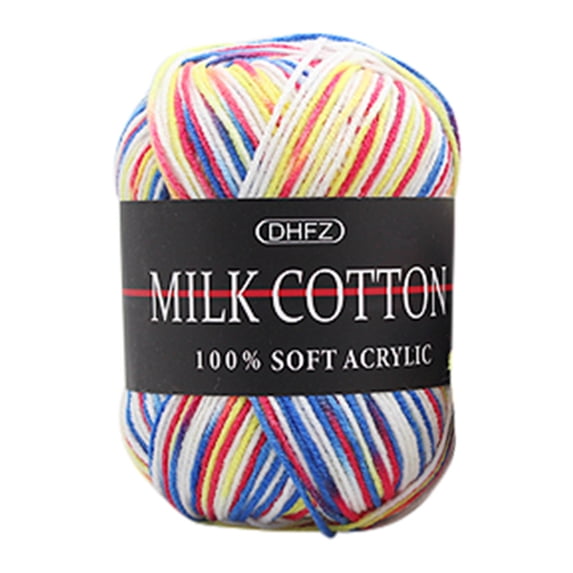 Clearance,aoksee Home Decor Colorful Hand Knitting 50g Knitting Crochet Milk Soft Cotton Wool Yarn, Gifts For Family On