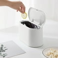 thumbnail image 1 of Clearance,aoksee Kitchen Trash Cans,Mini Trash Can With Lid -Plastic Trash Bin, Counter Top Wastebasket, Counter Garbage Lint Bin For Bathroom,Office,Kitchen,Desk, 1 of 5