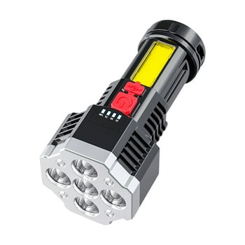 Clearance,aoksee Outdoor Flashlight, LED Flashlight 5pcs LED Light, Rechargeable Powerful Torch Long Throw Up To 500 Meters ,father's day gift for him