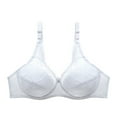 thumbnail image 1 of Clearance asdoklhq Sports Bras for Women,Lace With Steel Ring Solid Color Double Breasted Push Up Bra, 1 of 3