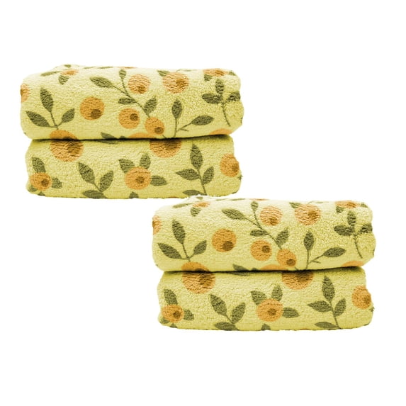 Clearance below $7 Towels The Coral Fleece Printed Towel Features A Soft And Texture That Dries Quickly And The Skin 2PCS