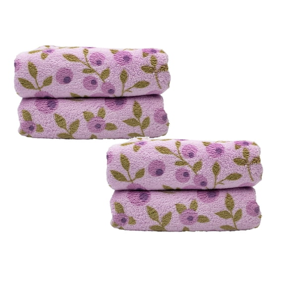 Clearance below $7 Towels The Coral Fleece Printed Towel Features A Soft And Texture That Dries Quickly And The Skin 2PCS