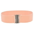 thumbnail image 1 of Clearance! belts for women belt men Buckle Stretch Dress Belt Lady Elastic Waist Wide Belts Women Wide Fashion Belt Big sales Pink, 1 of 2