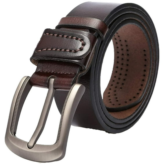 Clearance! belts for women belt men Single Belt Perforated Belt Cowhide Pin Buckle Men's Layer Leather Belt Big sales Multicolor