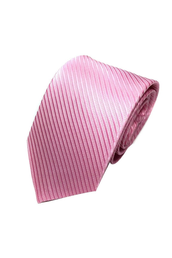 Clearance! black tie ties for men Mens Classic Jacquard Woven Striped Necktie Men's Tie Party Wedding Tie Big sales Pink