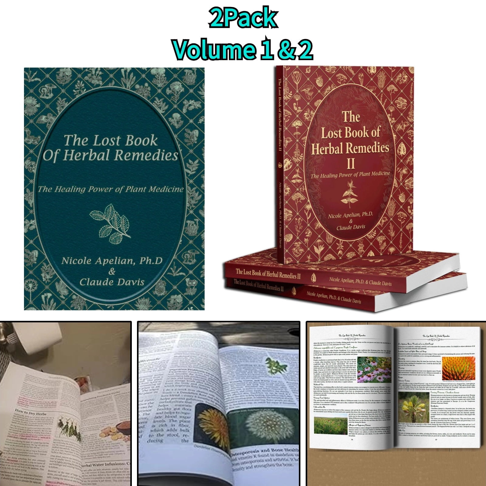 Clearance book The Lost Book of Herbal Remedies 1 & 2 A Practical