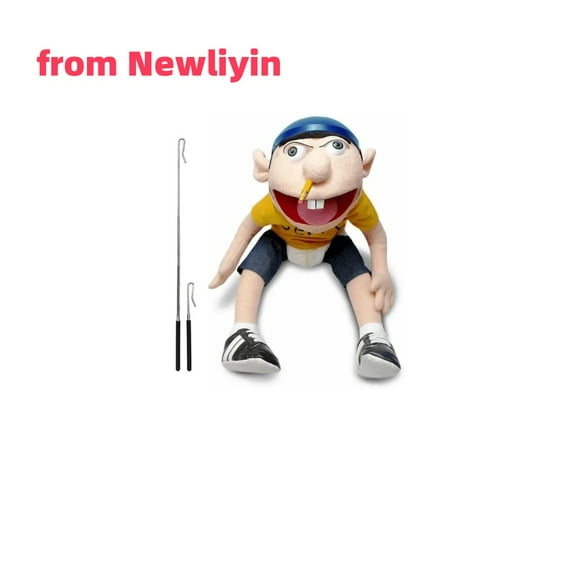 Clearance by Newliyin Jeffy Cartoon Fun Parent Child Games Family Toy Hand Puppet, Plush, 23 In with Hand Stick