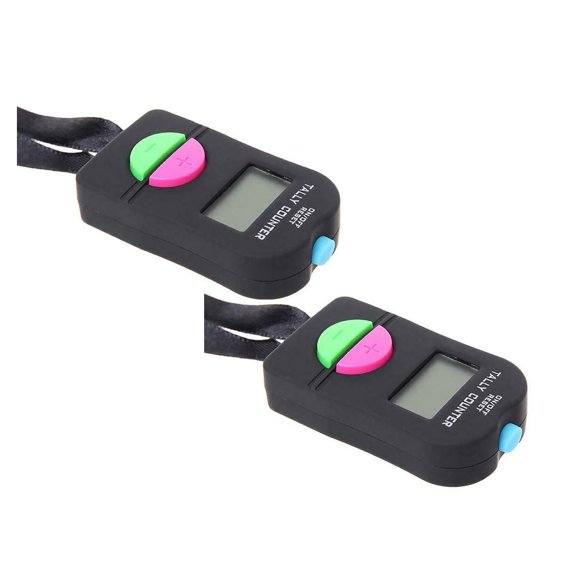 Clearance counter counter under $6,Digital Hand Tally Counter Electronic Manual Clicker Golf Gym Hand Held Counter 2PC