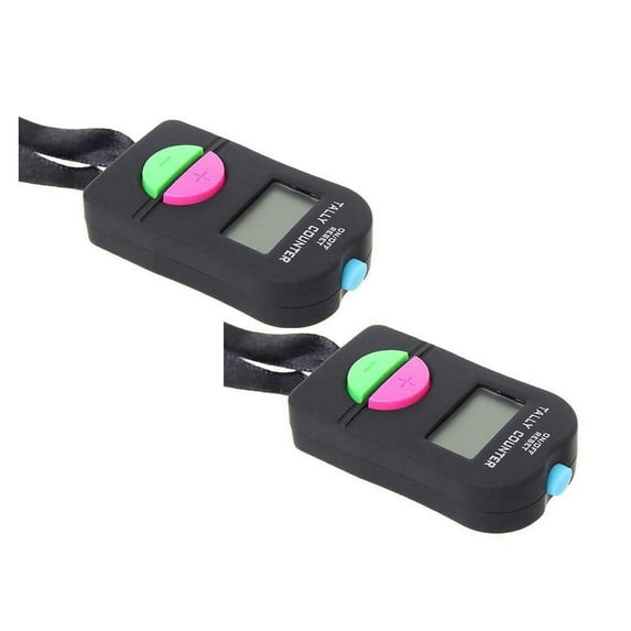 Clearance counter counter under $6,Digital Hand Tally Counter Electronic Manual Clicker Golf Gym Hand Held Counter 2PC
