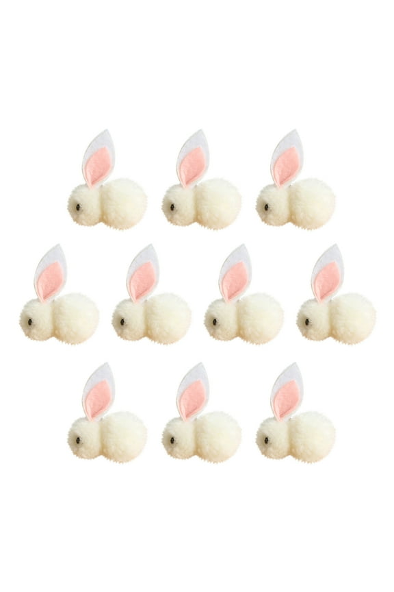 dongrere 10 Pcs Bunny Stuffed Animal Mini Plush Toy Rabbit Keychain for Boys Girls Birthday Gifts Bunny Party Favors Christmas Gift