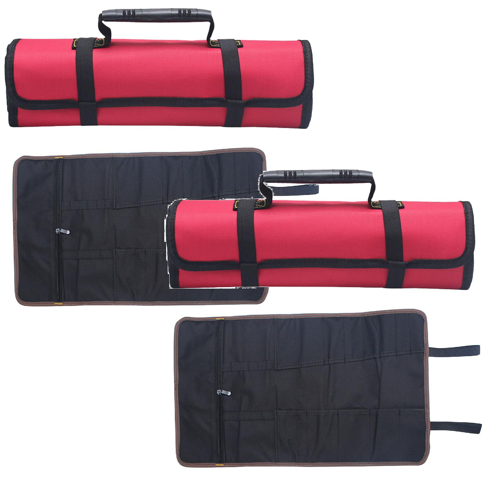 Clearance equipment package under $9,Electrical Bag Storage Bag Multifunctional Reel Thickened Wear Computer Canvas Bag Drum Tool Kit 2PC