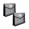 thumbnail image 1 of Clearance file folder under $6,Plastic File Folders Transparent Expandable File Organiser Portable Large Capacity A4B4 File Wallet For /Business/School 2PC, 1 of 9