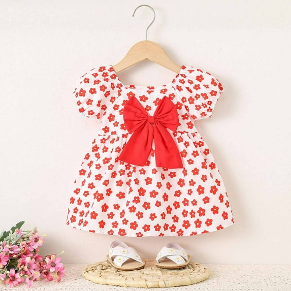 Clearance formal Dresses Baby Girl Dresses 12 Months Sleeveless Cami Dresses Summer Short Sleeve Dress Dresses for Party Baby Birthday Dress Fitted Summer Dress Vestido De NiñA Para CumpleañOs