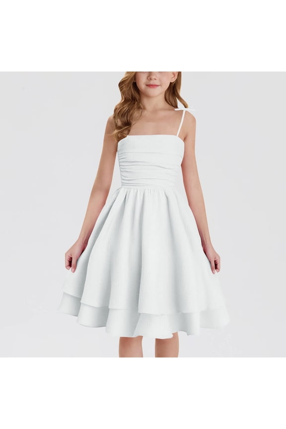 Formal Dresses Dresses for Girls 10-12 Sleeveless Cami Dresses Size 10-12 Summer Ruffle Sleeve Dresses Party Dresses Size 8 Birthday Dresss Y2K Summer Dress Vestidos Para NiñAs De 5 AñOs