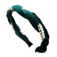 thumbnail image 1 of Clearance! headbands for women headbands for women non slip Fashion Bow Knot Hairband Women Hair Head Hoop Sweet Girls Hair Headband Big sales Green, 1 of 1