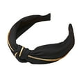 thumbnail image 1 of Clearance! headbands for women headbands for women non slip Ms. Hairband's Cloth In Phnom Penh Has A Simple Knot In Solid Color And A Wide Brimmed Headband For Washing Face Big sales Black, 1 of 2