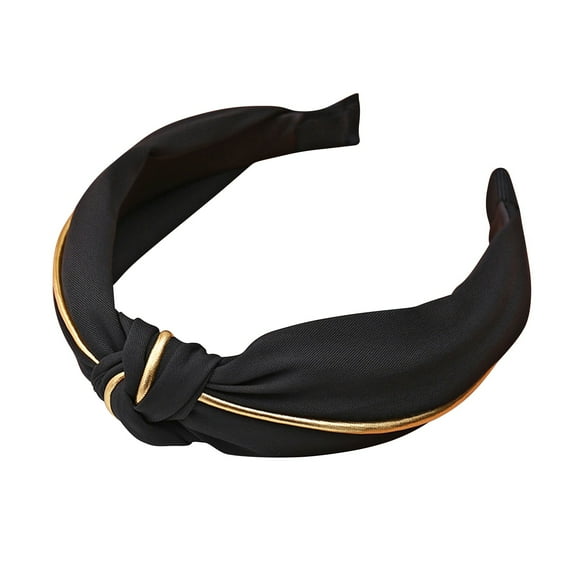 Clearance! headbands for women headbands for women non slip Ms. Hairband's Cloth In Phnom Penh Has A Simple Knot In Solid Color And A Wide Brimmed Headband For Washing Face Big sales Black
