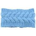 thumbnail image 1 of Clearance! headbands for women headbands for women non slip Unisex Elastic Knitted Thermal Head Hairband Sweet Girls Sport Hair Accessories Big sales Light blue, 1 of 5