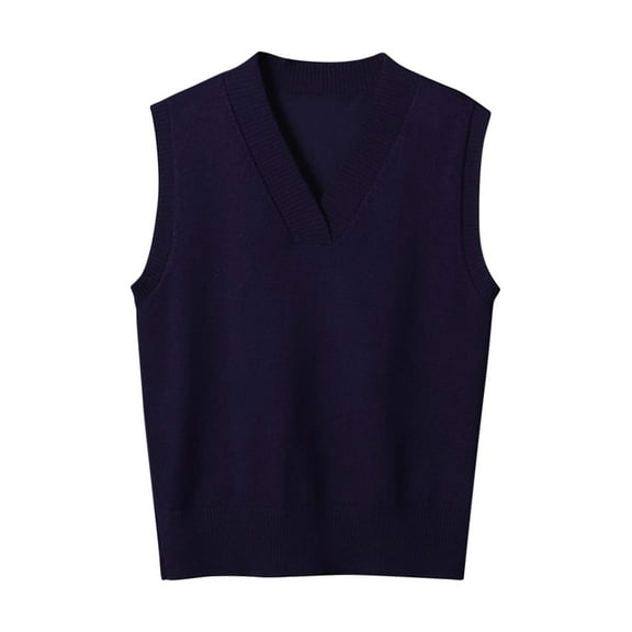 ibuvkizy Fall Sweaters for Women 2025 New Fall and Winter Warm Keeping Fashion V-Neck Knitted Overlapping Cuff Sweater Blue,XXXL