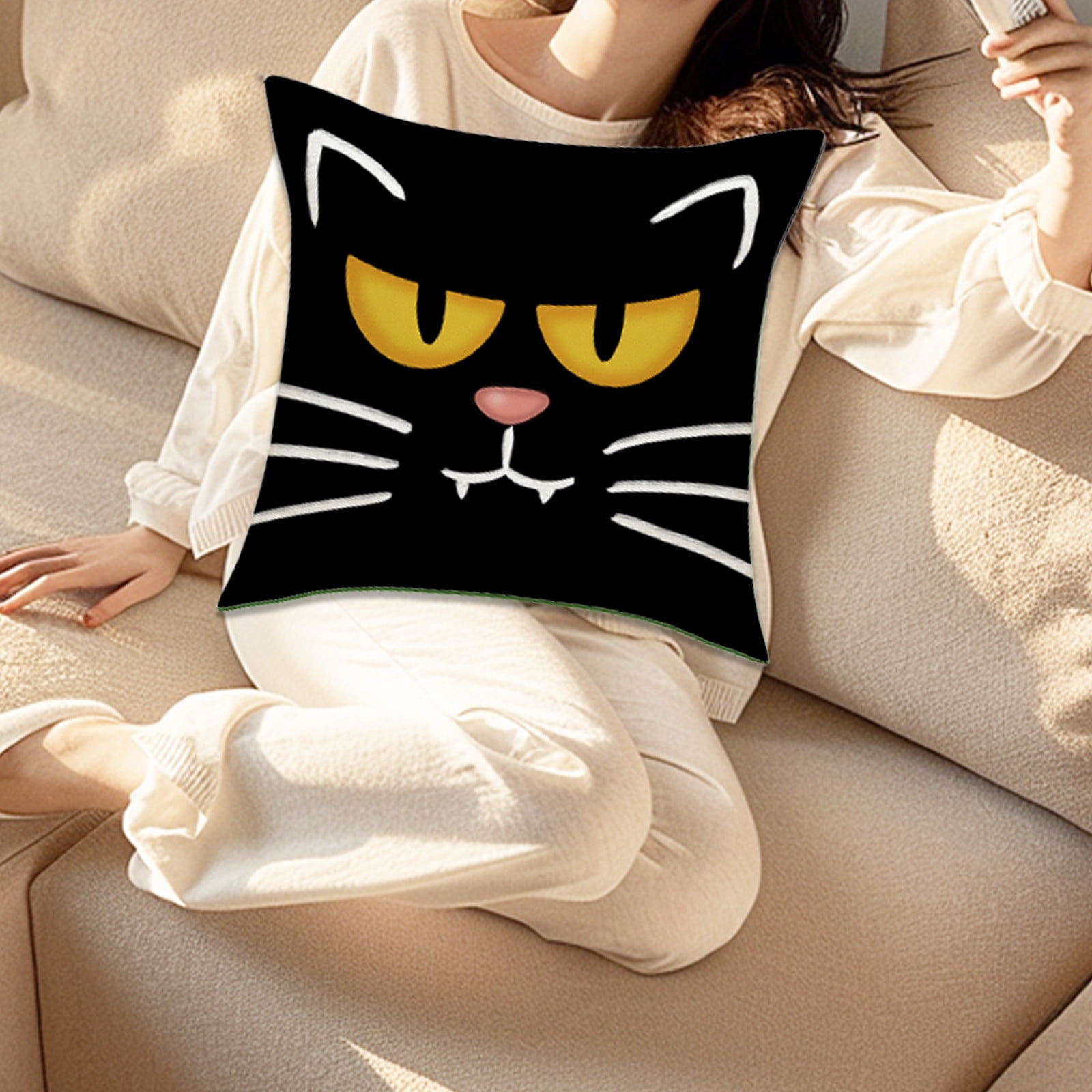 Clearance items! JGF844 Halloween Decorative Pillow Sets Linen Printed Cushion Home Sofa Cushion Sets