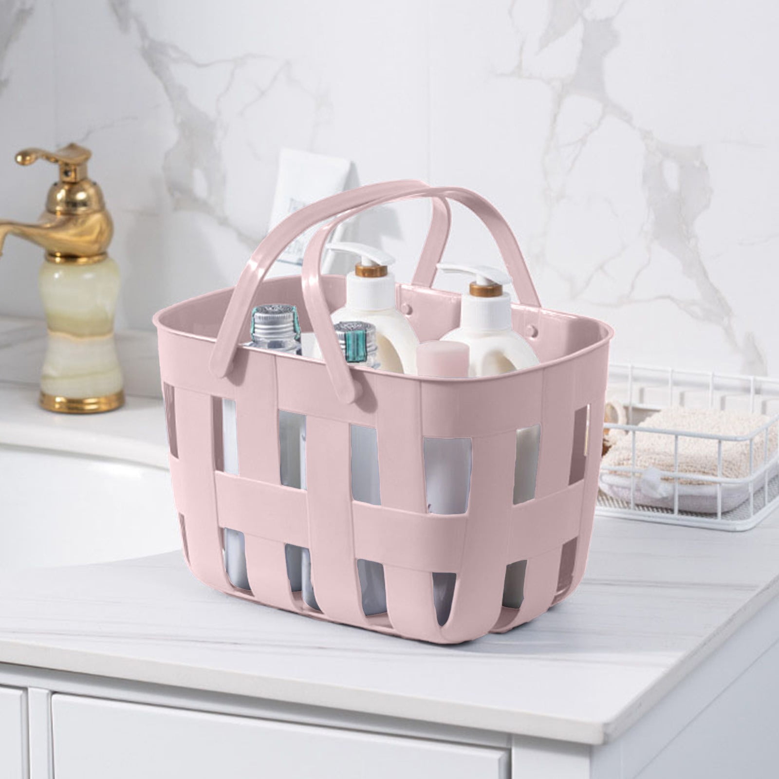 Clearance items! JGF844 Plastic Handheld Bath Basket Storage Basket ...