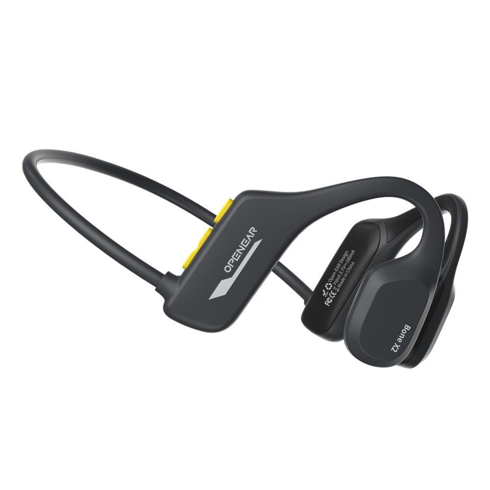 Open Ear Headphones,35 Hours Playtime True Wireless Open Ear Earbuds with Ear Hooks,Air Conduction Headphones,Bluetooth 5.3,Clear Calls,IPX6 Waterproof Wireless Earphones