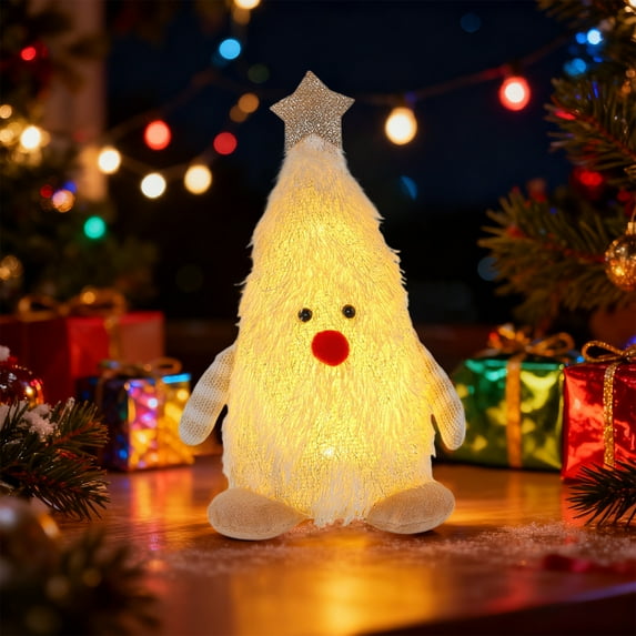 Clearance karymi Christmas Tree Doll Ornament 8.27x5.91x3.54 Inch Fabric Decoration with Hanging Loop for Tabletop Decor Family Gifts Clearance Big Savings