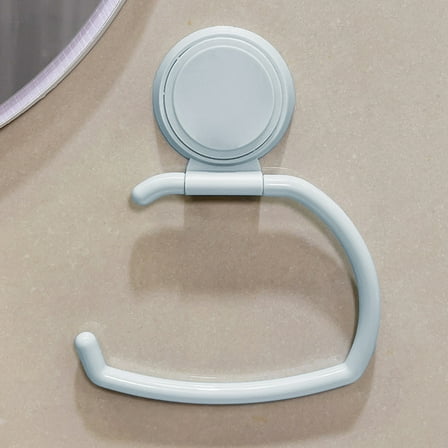 kchsji Suction Cup Towel Rack, Strong Suction Cup Towel Rack - Multifunctional 18cm Holder for Kitchen/Bathroom, No Drill Adhesive Design