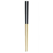 Clearance! lulshou 1 Pair Reusable Chopsticks Metal Korean Chinese Stainless Steel Chop Sticks