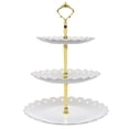 thumbnail image 1 of Clearance! lulshou 3-Tier Cupcake Stand Cake Dessert Wedding Event Party Display Tower New White, 1 of 1