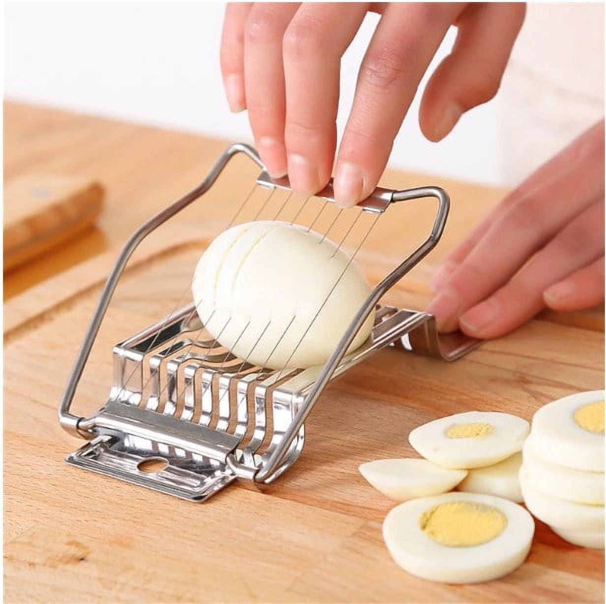  VBoo Egg Slicer For Hard Boiled Eggs, Heavy Duty