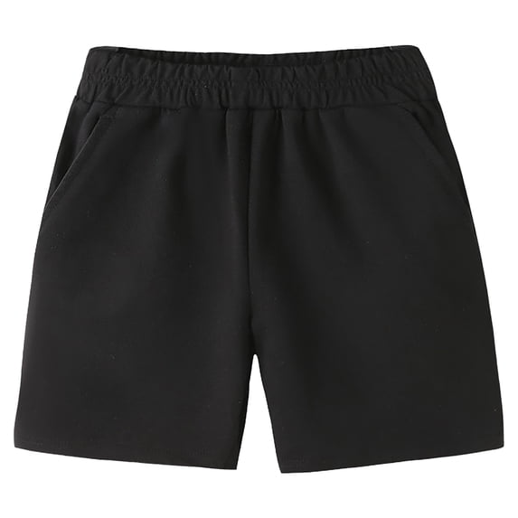 Clearance! lulshou Girls Shorts 3-13 Years Children's Fashion Solid Color Cute Loose Home Pants Shorts Black