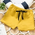 thumbnail image 1 of Clearance! lulshou Girls Shorts Toddler Kids Boys Girls Fashion Solid Color Cute Summer Leisure Frenulum Pants Shorts Yellow, 1 of 5
