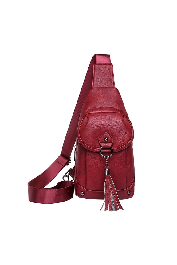 Clearance! lulshou One Shoulder Crossbody Bag Leather Large Capacity Multi Compartment Women Bag