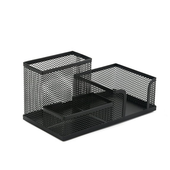 Clearance! lulshou Pen Mesh Pencil Metal Pencil Holders Pen Organizer Black for Desk Office Pencil Holders