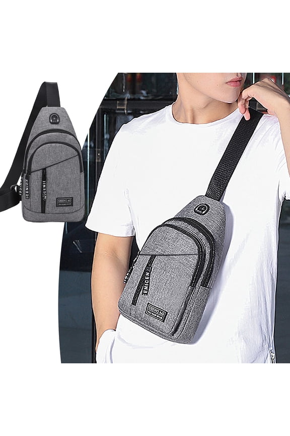 Clearance! lulshou Strap Bag Crossbody Backpack with Hole Strap Backpack Hiking Backpack Multipurpose Crossbody Chest Bag