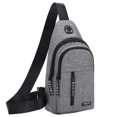 thumbnail image 1 of Clearance! lulshou Strap Bag Crossbody Backpack with Hole with Headphone Hole Strap Backpack Hiking Backpack Multipurpose Crossbody Chest Bag, 1 of 6