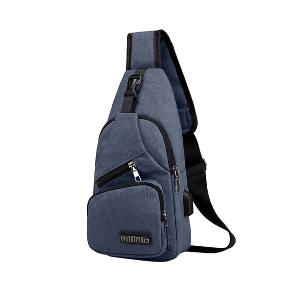 Clearance! lulshou Strap Bag Crossbody Backpack with USB Hole with Headphone Hole Strap Backpack Hiking Backpack Multipurpose Crossbody Chest Bag
