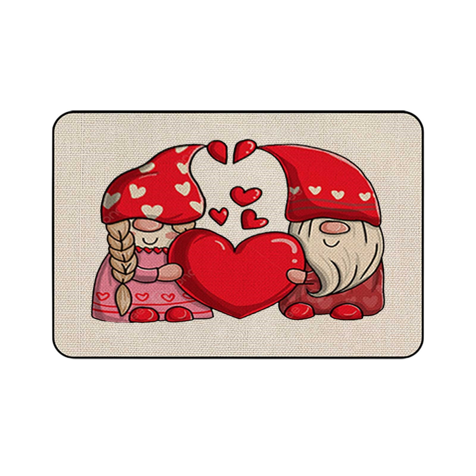 Clearance Deals Valentine's Day Decorative Atmosphere Mats Carpet Love