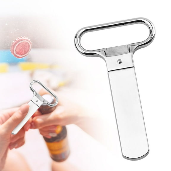Clearance Promotion KULOKHUI Beer Bottle Opener Bottle Openers Wine Cork Extractor Corkscrew Beer Corks Stainless Two Jaw Puller Used To Open BottlesAOne Size