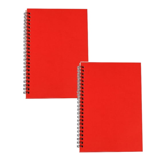 Clearance a notebook under $5,Students Ruled Notebook A5 1pack Lined Travel Writing Notebooks Journal Memo Notepad Sketchbook Students College Business Diary Ruled Journal Red Cover 2PC