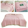 thumbnail image 1 of Clearance!npkgvia Blanket for Summer Comforter for Hot Sleepers Cotton Air Conditioning Quilt Lightweight Summer Cold Thin Blankets for Night Sweats,Pink, 1 of 7