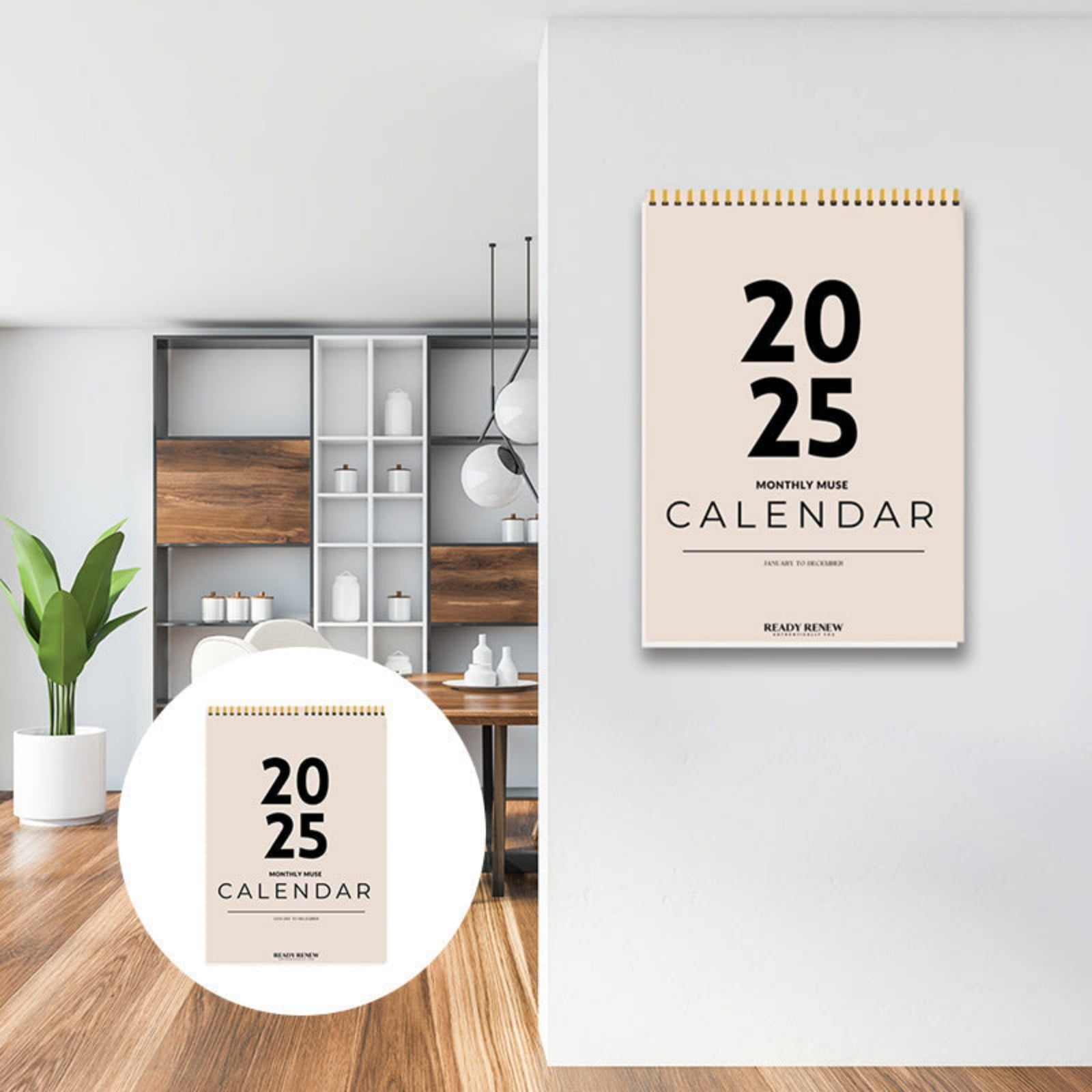 Clearance！npkgvia Calendar 2025,Desk Calendar 2025,Office Desk