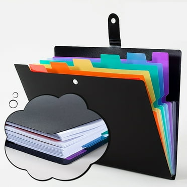 Clearance office&Craft&Stationery under $5 Accordion File A4 Multi Layer Organizer Folder 7 Colored Insert Document Holder Student Paper Folder for File Storage Suitable for Study
