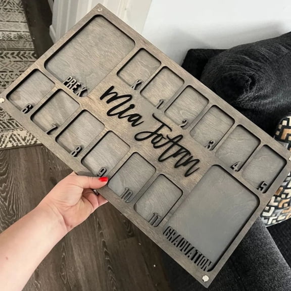 Clearance,olkpmnmk School Years Photo Frame | Pre K To Graduation Picture Frame,Home Decor,Accessories