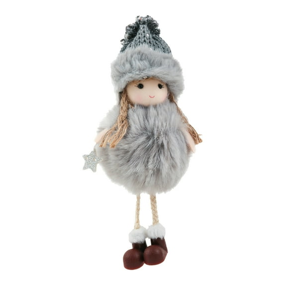(Clearance) pdqouc Christmas Decoration Angel Doll Pendant Tree Decorative Hanging Ornaments Crafts Gifts Handmade Plush Small Girl Doll Hanging Ornaments,Xmas Holiday Decor for Home Party