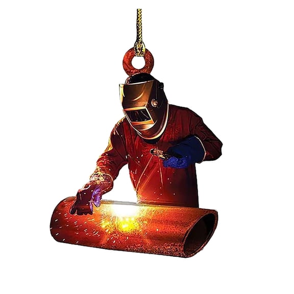 (Clearance) pdqouc Christmas Ornaments Decorations CreDecorative Acrylic Double Sided Pendant Personalized Welder Tiny Unbreakable Hanging Outdoor for Home Rustic Decor Ornament Decoration Gifts