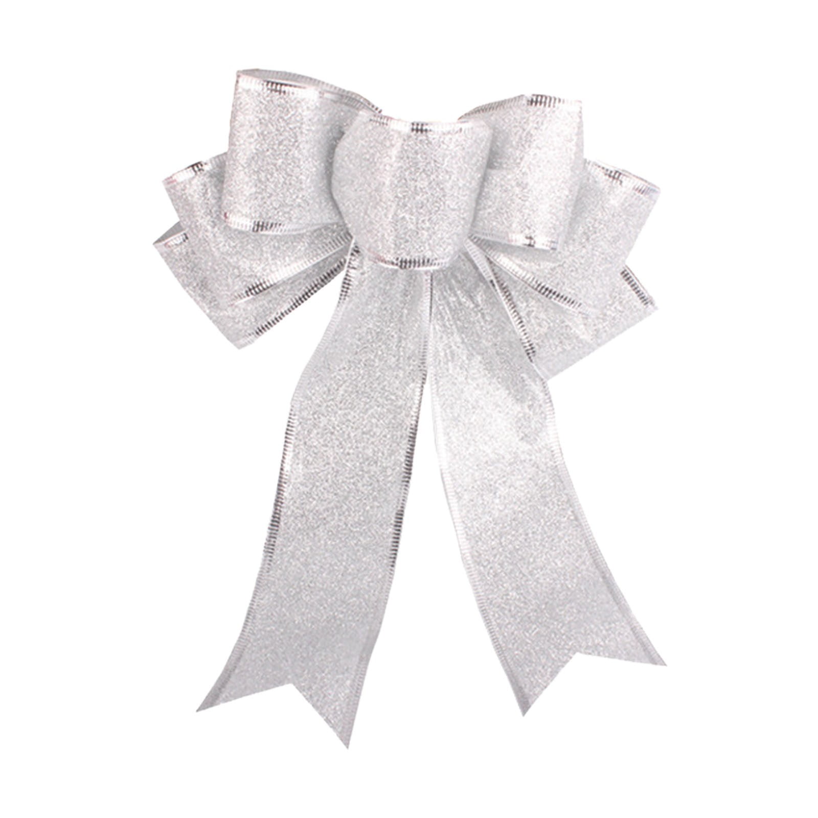(Clearance) pdqouc Christmas Tree Topper Bow Flower, Glitter Mesh ...